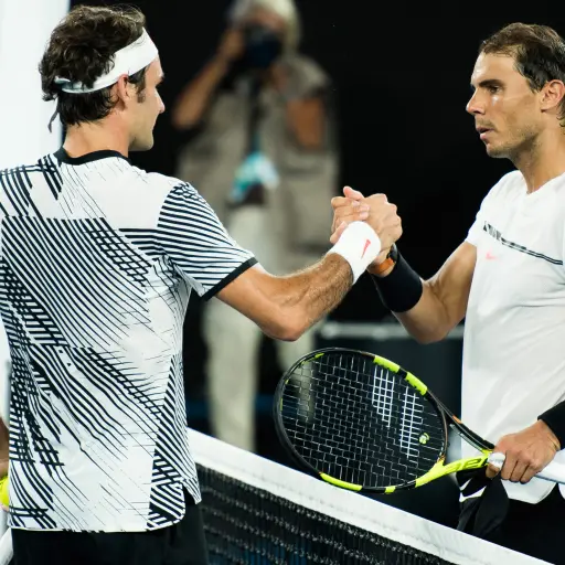 Roger Federer y Rafael Nadal ,Photosport
