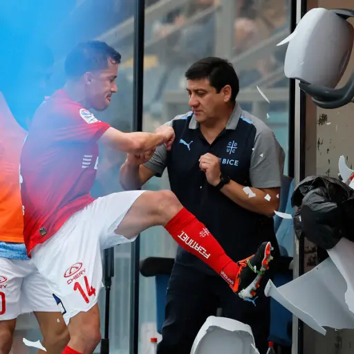 El jugador de Universidad Catolica Agustin Farias 