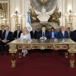Javier Milei y su gabinete