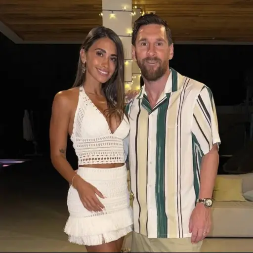 Lionel Messi y Antonela Roccuzzo 