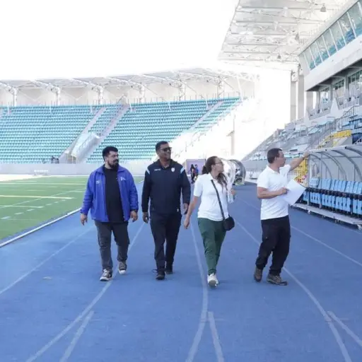 Inspección del estadio Tierra de Campeones 