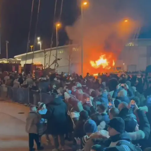 Incendio en el Etihad Stadium