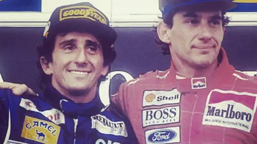 Alain Prost y Ayrton Senna