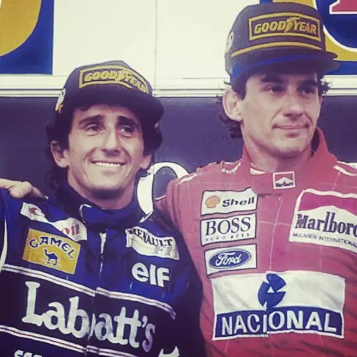Alain Prost y Ayrton Senna