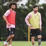 Maximiliano Falcón y Lionel Messi