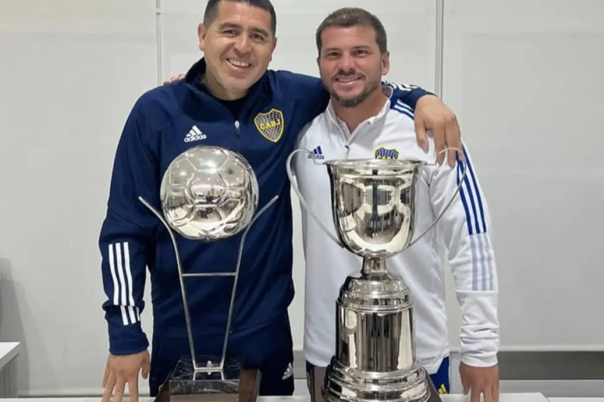 Juan Román Riquelme y Mariano Herrón
